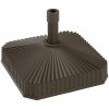 Square Patio Umbrella Base Holder, Heavy Duty Outdoor Umbrella Stand Base, Filled Up to 42lbs with Stand or 33lbs with Water for Garden, Poolside, Br