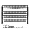 Detachable Spice Rack Organizer for Cabinet, 4 Tie Stackable Seasoning Organizer, Spice Jars Kitchen Storage for Countertop Kitchen Pantry Cupboard,
