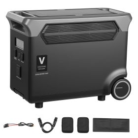 Extra Battery for Portable Power Station, 3840Wh LiFePO4 Extra Expansion Battery with 3 Output Ports for Home Use, Outdoor Camping, Road Trips, RVs,