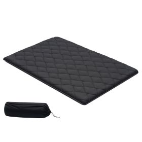 Japanese Tatami Mat, Full Size Foldable Japanese Tatami Mattress, Futon Mattress with Storage Bag & Fastener, 9-Layer Floor Mat for Sleeping, Dormito