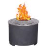 Afterglow Smokeless Fire Pit, 20.5" Round Wood Burning Stainless Steel Top & TerraFab Base