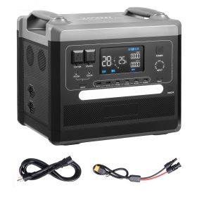 Portable Power Station, 2400W 2160Wh Power Station Solar Generator with 10 Output Ports & Adjustable Input Power, Expandable LiFePO4 Battery Backup f