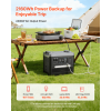 Portable Power Station, 2400W 2160Wh Power Station Solar Generator with 10 Output Ports & Adjustable Input Power, Expandable LiFePO4 Battery Backup f