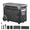 Portable Power Station, 3600W 3840Wh Power Station Solar Generator with 10 Output Ports & Adjustable Input Power, Expandable LiFePO4 Battery Backup f