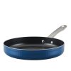 Style 11.25 Inch Nonstick Deep Round Grill Pan, Dishwasher Safe and Oven Safe to 500Ã‚Â°F, Blue