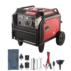 Inverter Generator, 10000W Peak Watt Quiet Inverter Generator, Remote Start Inverters Generators for Home Outdoor, Gas Powered, Stable Power, CO Sens