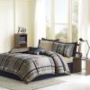 Full Plaid Comforter Set with Bed Sheets