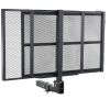 Hitch Mount Cargo Carrier, 45.3" x 25.6" Iron Hitch Cargo Rack with Folding Ramp, Hitch Rack Basket with Stabilizer and Straps, 500LBS Mobility Scoot