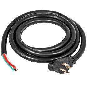 15 ft 50A RV Camp Power Cord Generator Cord 6/3+8/1 AWG NEMA 14-50P to Bare Wire