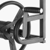 Wall Mounted Garden Hose Reel, Holds 125 ft 5/8-inch Hose, Heavy-Duty Water Hose Winder, Space-Saving Design, Outdoor Manual Reel with Brass Fitting