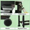 Outdoor burner, portable barbecue grill, barbecue grill, black