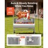 Rotisserie Grill, 38W BBQ Outdoor Pig & Lamb Spit Roaster, Charcoal Spit Roaster with 132 LBS Load Capacity & 7-Level Height, Stainless Steel Electri
