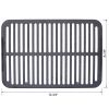Camping Stove Oval Cast Iron Grill Outdoor, Portable Charcoal Grill and Tabletop Cast Iron Skillet - 100% Cast Iron, Durable, Small Charcoal Grill, H
