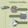 Outsunny 2-Person Folding Camping Cot Portable Outdoor Bed Set with Sleeping Bag, Inflatable Air Mattress, Comfort Pillows and Carry Bag, Soft and Co