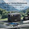 Flashfish 300W Power Station + 60W Solar Panel 230.4Wh LiFePO4 (Peak 600W) Solar generator AC Outlets Portable Power Station,Power Bank, Battery Back