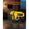 Portable Generator, 9625W Peak Watt Home Generator, Backup Generators for Home with Foldable Handle, Electric Start, Gas Powered, CO Sensor, RV & Eme