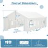 16x32FT Party Tent Heavy Duty, Large Wedding Event Shelters with 3 Storage Bags & Removable Sidewalls, Outdoor Canopy Gazebo Commercial Tents for Par