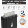 Woolsche Home Office Paper Shredder-10-Sheet Strip Cut with 3.17-Gallon Basket - P-2 Security Level - CD & Credit Card Shredder - Durable & Fast - Ja