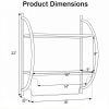 Wall Mounted 2-Tier Bathroom Towel Rack with 2 Towel Bars for Bathroom Storage Organizer Chrome Finish