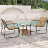 3 Pieces Patio Furniture Set Outdoor Bistro Conversation Set