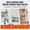 8.6" x 30" Stainless Steel Shelf, Wall Mounted Floating Shelving with Backsplash, 44 lbs Load Capacity Commercial Shelves, Heavy Duty Storage Rack fo