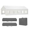 16x32FT Party Tent Heavy Duty, Large Wedding Event Shelters with 3 Storage Bags & Removable Sidewalls, Outdoor Canopy Gazebo Commercial Tents for Par