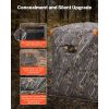 Hunting Blind, 2-3 Person Thermal Ground Blinds with Tri-Leg Chair and Carrying Bag, Portable Camouflage Tent, Durable Concealed Shelter with Silent