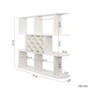 Large Wall Mounted 3 Tier Rustic Bottle Wine Rack,Multifunctional Wooden Wall Mounted Wine Rack,Storage Rack with Wine Glass Holder,mounted wall Stor