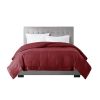 Lightweight Down Alternative Blanket with Satin Trim Burgundy King