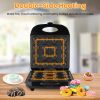 Mini Donut Maker Machine For Kids Snack Breakfast Desserts With 16 Doughnuts Holes Non Stick Coating Double-Side Heating Plates Overheating Protectio