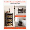 24 Bottle Detachable Wine Rack, 6-Tier Wine Bottle Holder, Freestanding Floor Display Wine Storage Shelves with Table Top, For Kitchen,Cellar,Bar,Din