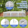 3*9m 5-Sided Iron PE Cloth Spiral Pipe Pergola