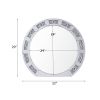 Noralie Mirrored & Faux Diamonds Accent Mirror (Assembled)