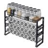 Detachable Spice Rack Organizer for Cabinet, 4 Tie Stackable Seasoning Organizer, Spice Jars Kitchen Storage for Countertop Kitchen Pantry Cupboard,