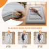 Japanese Floor Futon Mattress Toppers, Foldable Tatami Mat, Thick Sleeping Mattress Pad with Storage Bag & Dust Cover, Gray, Twin