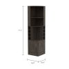 Seattle Bar Cabinet, Eight Bottle Cubbies, Two Large Open Shelves