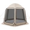 Screen House Tent, 10 x 9.2 ft, 4-8 Person Pop Up Screen Tent, Portable Screened in Canopy with Carry Bag, Netting Sides, Ground Stakes, for Garden,