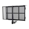 Hitch Mount Cargo Carrier, 45.3" x 25.6" Iron Hitch Cargo Rack with Folding Ramp, Hitch Rack Basket with Stabilizer and Straps, 500LBS Mobility Scoot