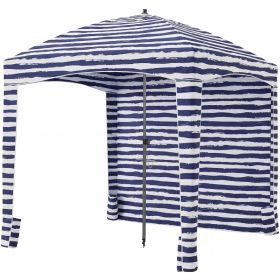 Beach Cottage - 6 Feet By 6 Feet, With Detachable Side Walls, A Simple Beach Sunshade Tent, Equipped With Storage Bags, Portable, UPF 50-- Standard (Option: Deep blue)