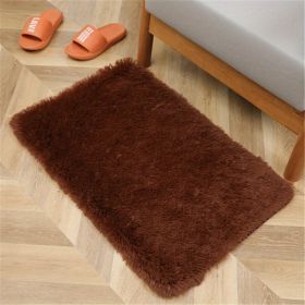 1pc, Luxury Soft Plush Shaggy Area Rugs for Bedroom, Living Room, and Nursery - Non-Slip, Washable, and Non-Shedding - Perfect for Home Decor and Roo (Color: Coffee, size: 19.69*31.5inch)