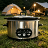 6/8 Quart Slow Cooker with 3 Cooking Settings, Non-Stick Ceramic Inner Pot, Dishwasher-Safe Lid, Multi-Functional Slow Cooker for Soups, Stews, Roast