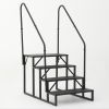 Hot Tub Steps Outdoor, RV Steps with Handrail, Portable RV Stairs 2/3/4/5 Step, Heavy Duty Truck Camper Steps Ladders for Travel Trailers, 5th Wheel,