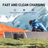 FF Flashfish 1200W Portable Power Station, 968Wh LiFePO4 High-capacity Solar Generator, Power Battery Backup With 4*AC Outputs And 6*USB Outputs, Sui