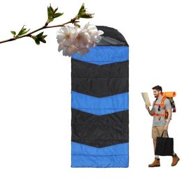 Lightweight Sleeping Bag with USB Powered Heating Pads for Hiking (Color: Blue & Black, Type: Sleeping Pad)