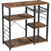 3-Tier Kitchen Baker's Rack Utility Microwave Oven Stand Storage Cart Workstation Shelf White Oak