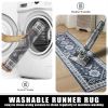 Kitchen Rug Sets 3 Piece with Runner Non Slip Kitchen Rugs and Mats Washable Kitchen Mats for Floor Thick Kitchen Floor Mat Carpet Runner Rugs for Ha