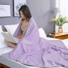 Premium Cotton Summer Comforter - Ultra-Soft All-Season Lightweight Bedding for Throw/Queen/King Size, Breathable Air Conditioning Quilt with Crafted