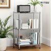 450 lbs Wire Storage Shelving 3-Tier Utility Shelving Unit Steel Organizer Wire Rack for Home,Kitchen,Office,Chrome(11.8" D x 17.7" W x 26.3" H)