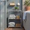 450 lbs Wire Storage Shelving 3-Tier Utility Shelving Unit Steel Organizer Wire Rack for Home,Kitchen,Office,Chrome(11.8" D x 17.7" W x 26.3" H)