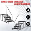 Hot Tub Steps Outdoor, RV Steps with Handrail, Portable RV Stairs 2/3/4/5 Step, Heavy Duty Truck Camper Steps Ladders for Travel Trailers, 5th Wheel,